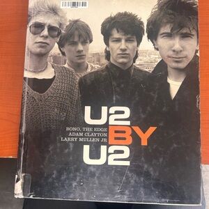 U2 By U2 Biography Book - Black & White with Orange Accent